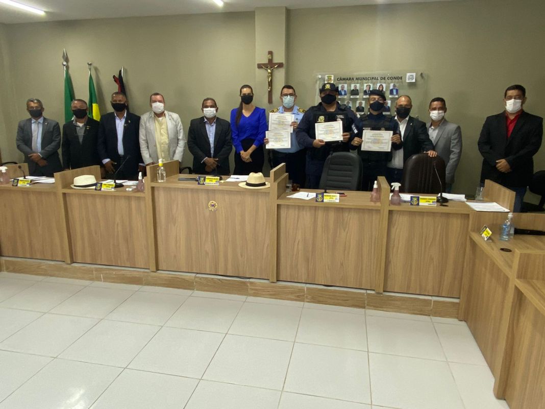 Guarda Municipal de Conde recebe voto de aplauso durante Sessão Ordinária nesta segunda-feira (18)